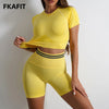 Elevate Seamless High Waist Shorts and Top 2 Piece Set