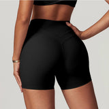 💛 SISU AeroFlex High-Waist Sports Shorts – Breathable Compression for Training, Yoga & Cycling