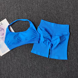 SISU “PulseRib” Set – Seamless Sleeveless Crop & Leggings Duo
