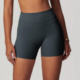 💛 SISU AeroFlex High-Waist Sports Shorts – Breathable Compression for Training, Yoga & Cycling