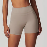 💛 SISU AeroFlex High-Waist Sports Shorts – Breathable Compression for Training, Yoga & Cycling
