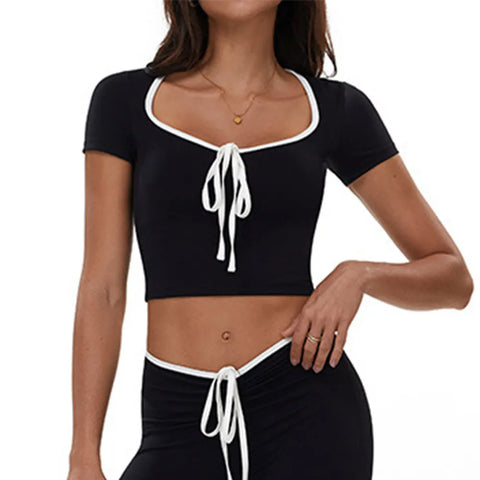 Sisu Flow Tie-Front Top