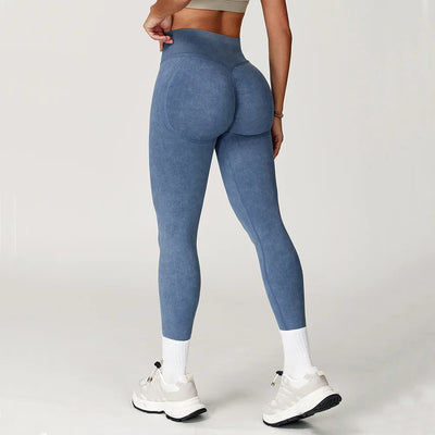 🩷 SISU RiseRib Leggings – Seamless Scrunch Bum Fit for Yoga, Fitness & Impact Training