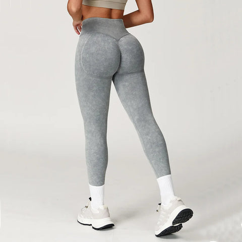 🩷 SISU RiseRib Leggings – Seamless Scrunch Bum Fit for Yoga, Fitness & Impact Training