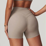 💛 SISU AeroFlex High-Waist Sports Shorts – Breathable Compression for Training, Yoga & Cycling