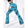 Vivid Flex Tie Dye Scrunch Flare Leg Yoga Leggings