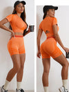 Elevate Seamless High Waist Shorts and Top 2 Piece Set