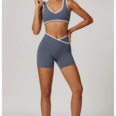 🌸 SISU BloomFlex Set – Sculpt Bra & High-Waist Shorts