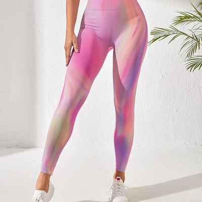 Vivid Flex Seamless Tie Dye Gradient Yoga Leggings