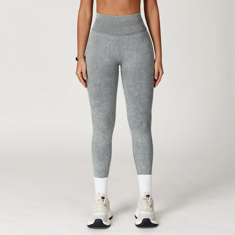 🩷 SISU RiseRib Leggings – Seamless Scrunch Bum Fit for Yoga, Fitness & Impact Training