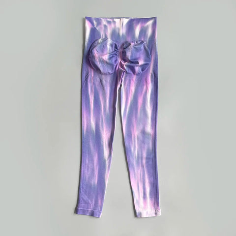 Vivid Flex Seamless Tie Dye Gradient Yoga Leggings