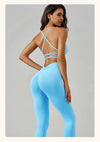 Vivid Flex Seamless Cross-Over Strap Top & Leggings Set