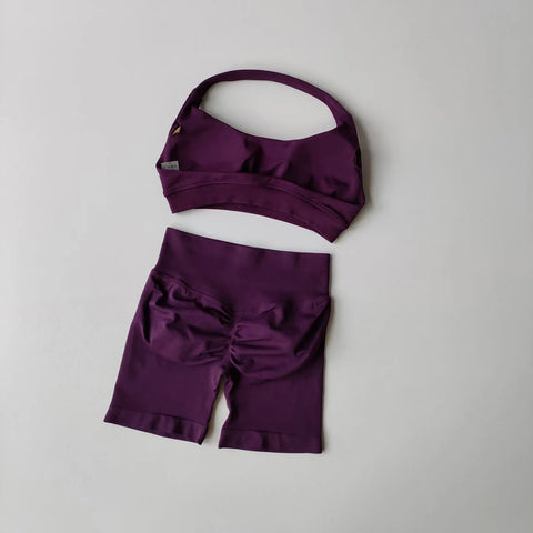 SISU “PulseRib” Set – Seamless Sleeveless Crop & Leggings Duo
