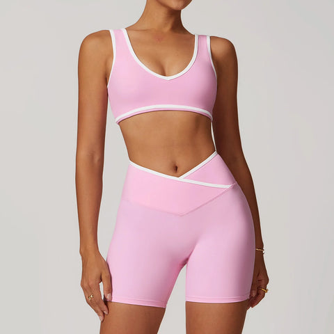 🌸 SISU BloomFlex Set – Sculpt Bra & High-Waist Shorts