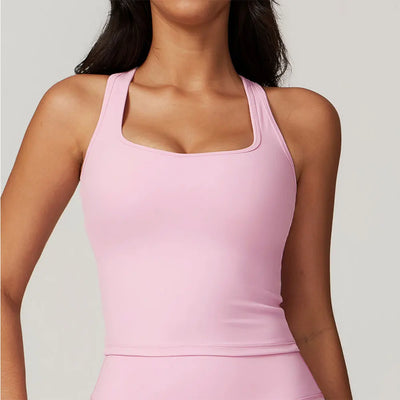 🩶 SISU CorePulse Bra – High-Strength Elastic Crop Top for Training & Stretch